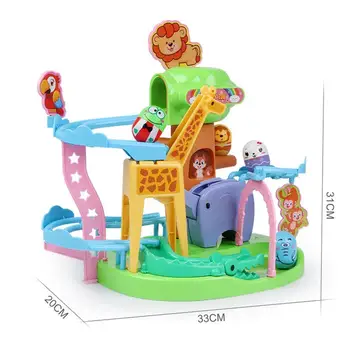 Tumbler Glidende Styr Baby Tegnefilm lille Barn Zoo Slide Eventyr Pædagogisk Legetøj Forældre-barn Offentlig Interaktive Spil Toy Tumbler