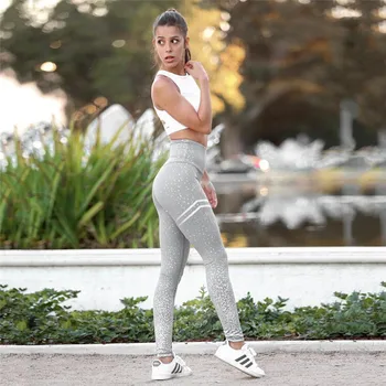 Yoga Bukser, Mode Kvindelige Kører, Jogging Bukser For Kvinder Bodybuding Varm Leggings Dobbelt Ring Bukser 2019 Nye Fitness Sports Bukser