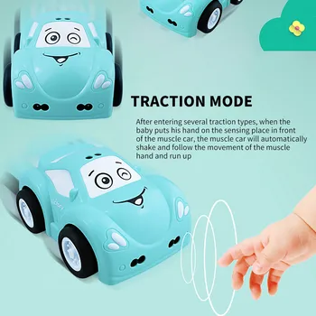 Lille barn Legetøj, Tegnefilm Søde Multi-farve Gestus-Kontrol Bil Automatisk Følge Interaktive Bil Og Undvigende Manøvre