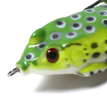 5pcs Frog Lokke Ray Frog Topwater Fiskeri Crankbait Lokker Kunstige Bløde Agn 5,5 cm 15g T8NC
