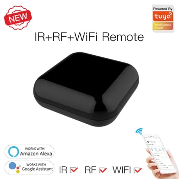 Ny WiFi RF IR Universal Fjernbetjening Tuya Smart Liv APP Control Til TV, klimaanlæg stemmestyring Via Alexa Google Startside