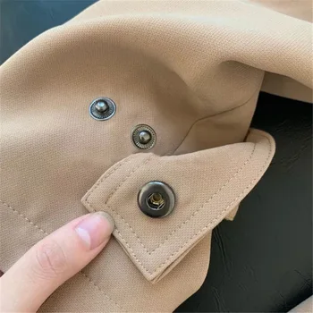 Høj kvalitet, høj-for klasse type har Japan trench coat acetat 20 foråret nye kvindelige lang frakke De seneste kvinders tøj