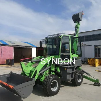 SYNBON Multifunktionelle Wheel loader , Påhængskøretøjets Rendegraver ,Traktorer Med frontlæsser Og Mini-Gravemaskine