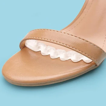 2stk Non-Slip Indlægssåler Klistermærke Til Høje Hæle Flip Flop Sandaler Silikone Kvinder Elegante Selvklæbende Fod Patch Gel Forfod Pad