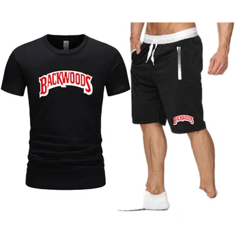 Mænds sportstøj sommer sports trop T-shirt, shorts to-piece sportstøj fitness kører basketball afslappet jakkesæt til mænd
