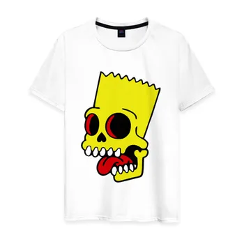 Kortærmet T-shirt i bomuld Bart Simpson. Zombie