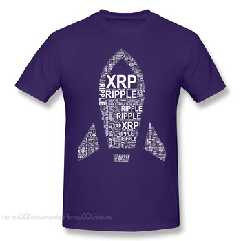 XRP Ripple Mønt Cryptocurrency 2021 Nye Ankomst T-Shirt Ripple () Til Månen Unikke Design-Shirt Crewneck Bomuld til Mænd TShirt