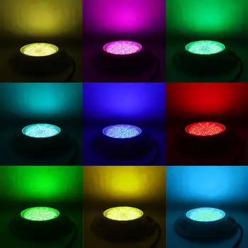 IP68 Vandtæt 12W 144 LED Fjernbetjening RGB Dykkede LED Undervands Lys for Fisk Tank Dam, Swimmingpool Garden Party