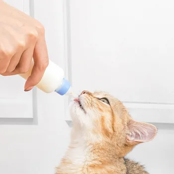 Silikone sutteflaske Sæt Silikone Hund Kat Killing Baby Sygepleje Vand, Mælk Arkføder med Pensel Sutter Pet Supplies