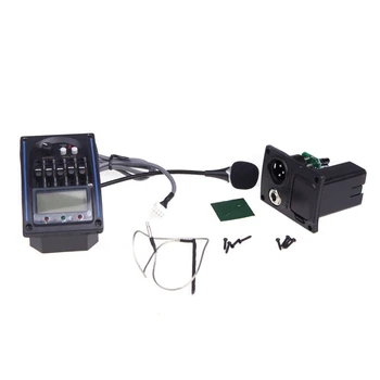 Hot-EQLC-5 5-Bånds Equalizer EQ System Akustisk Guitar-Preamp, Piezo-Pickup LCD-Tv med Tuner