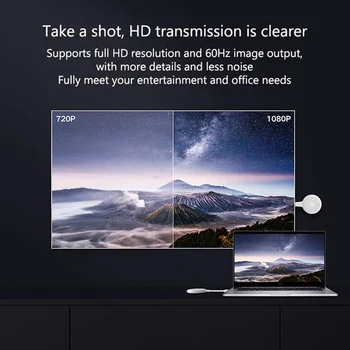 Xiaomi Mijia Piper Trådløse Støbning Adapter TV Stick 1080P 2,4 G/5 GHZ Wifi Display-Modtageren Dongle til Hjemmet