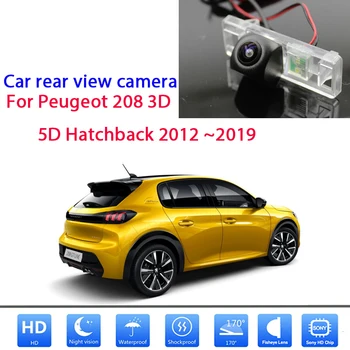 Bakkamera Til Peugeot 208 3D 5D Hatchback 2012 2013 2016 2017 2018 2019 CCD Full HD-Night Vision Omvendt Kamera