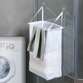 Bærbare Væggen Hænger Husstand Vasketøjskurve Undertøj Badeværelse Af Høj Kvalitet Tøjvask Storage Rack