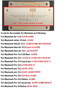 Til Macbook Air 11 13 Pro 12 13 15 16 Tilfældet, Nye Mønster Shell Beskyttende Laptop Cover til Mac Air Pro 11.6 13.3 15.4 16 03