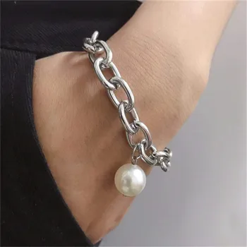 Boheme-Armbånd Naturlige Perle Armbånd Til Kvinder Mode Beaded Armbånd Perle Vedhæng Kæde Armbånd Kvinder Smykker