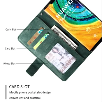 BONVAN Hårdt Tilfældet For Huawei Mate 20 30 Pro Ære 9 10 Lite Hit Farve Stå Læder Beslag Card Wallet For Y6P Y7P Coupe Capa