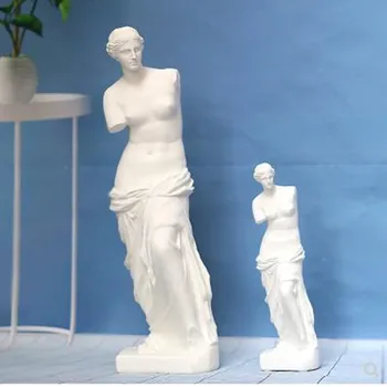 Nordic fashion moderne brækket arm Venus statue, art skulptur, home office desktop dekoration gave,