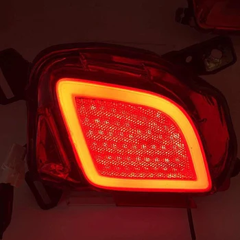 2 stk/Sæt 12V Bageste Kofanger Rød LED Hale Tåge Bremse Lampe Lys Passer Til Toyota Highlander 2016 2017 2018