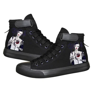 Anime Cos Tokyo Ghoul Lærred Sko Punk Rock Tegnefilm Kaneki Ken lærredssko lærred sko reb såler sko