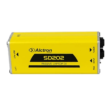 2 Stk Alctron Aktiv DI-Boks Impedans Transformation DIBOX Professionel Scene-Effekter Direkte Forbinde Boksen SD201 & SD202
