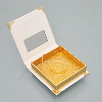 Engros eyelash emballage lash kasser emballage brugerdefinerede logo 25mm mink øjenvipper faux cils magnetiske pladsen tilfælde tomme sælger