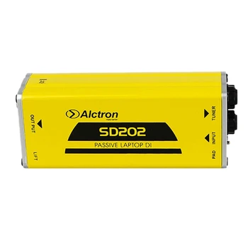Alctron SD202 Passiv DI-Boks Impedans Konvertering DI-BOKS Elektrisk Guitar Direkte Forbindelse Box Effekt