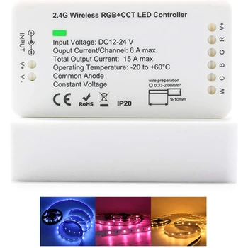 ZigBee LED Strip Controller RGB CCT Dæmpes Lyset Skifte App/Voice Control til Echo Plus Hue Bro SmartThings