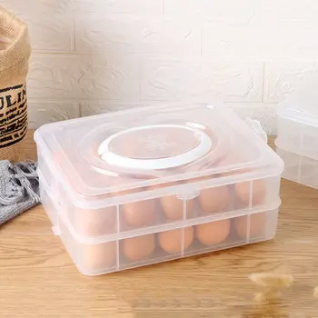 20 Net Opbevaring Af Æg Box Beholder Bærbare Plast Æg Indehaveren Køleskab Mad Æg Boks Arrangør Tilfælde Køkken Gadgets Værktøjer