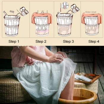 30stk fodbad Pulver Kinesisk Medicin Fødder vaskepulver Skin Health Care(Malurt, Ingefær, Safran,Angelica,Motherwort)