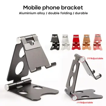 Mobiltelefon Holder Stand Til iPhone, iPad Justerbar Metal bordholder Tablet-Holder Sammenklappelig Udvide Beslag Smart Phone Stå