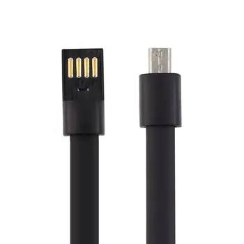 Varmt! 22cm Bærbare Noodle Usb-Kabel Armbånd Mikro-USB-Kabel, Oplader Opladning Data Sync For Android Mobiltelefon Bedste Pris Dec22