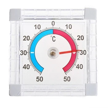 Nye -50 til 50 grader celsius Husstand Temperatur Vindue Indendørs Udendørs Væg Grønne hus, Have brug i Hjemmet Termometer