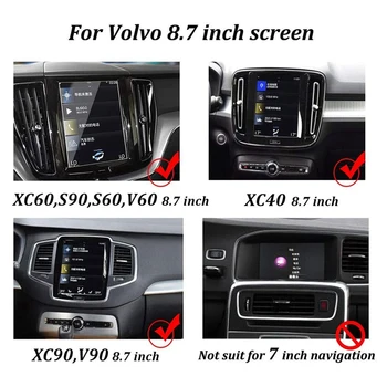 8.7 Tommer Bil Center GPS Navigation Screen Protector Hærdet Glas Film for Volvo XC60 XC90 S90-2018
