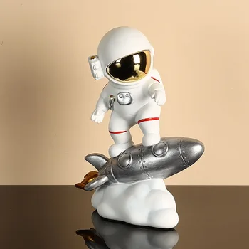 Søde Astronaut Spaceman Toy Action Figur Mini Diy Model Speelgoed Home Office Desktop Dekoration Kunst Håndværk Gave Til Kæresten