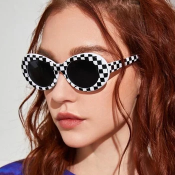 2020 Oval Luksus Hip Hop Designer Solbriller Til Kvinder Pnik Gule Briller Mode Retro Stor Høj Kvalitet Tendens Nuancer