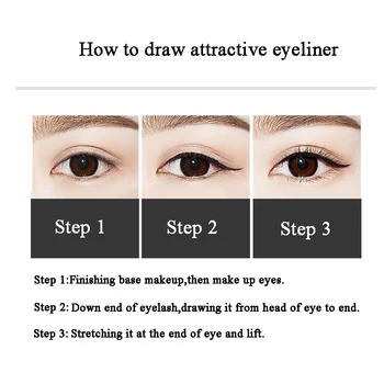 1pc Hot Salg Professional Eye liner Pen Naturlige Langvarig Sort Eyeliner Blyant Makeup Kosmetiske Skønhed Værktøjer