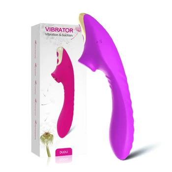 Stor blød silikone dildo vibrator kvinder brystvorten klitoris sugende trådløse vibrator-g-punkt vibrator