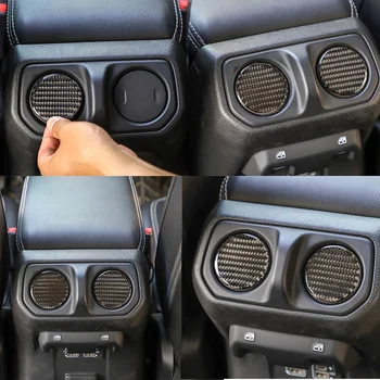 Newfor Jeep Wrangler JL 2018 2019 JT Gladiator 2020 Carbon Fiber Dashboard-Boks, Armlæn Aircondition Vent Dække Trim