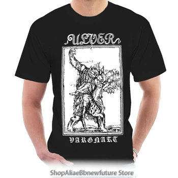 Ulver - Vargnatt T-SHIRT M Mayhem Gorgoroth Darkthrone Kejser Satyricon Taake Bomuld kortærmet Toppe, t-Shirts 6454W
