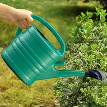 Vandkande med Grøn 10 Liter 2 Liter Have Blomst Vand Flaske Vanding Kedel med håndtering af Lange Munden