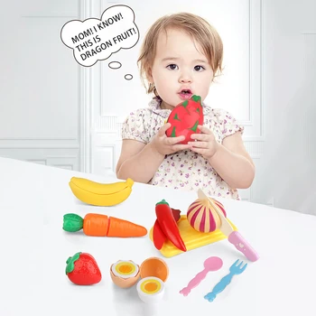 Børn, Spil Toy Hus Skære Frugt og Grøntsager Mini Mad, Legetøj Simulering Børn Køkken Toy Sæt Børns Uddannelsesmæssige Legetøj