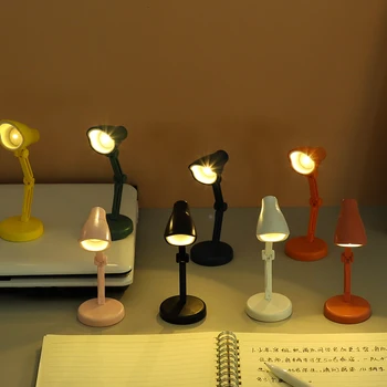 LED bordlampe Mini Fold-kan Læse Bogen Lamper Laptop Skrivebord Night Lights