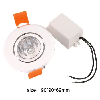 Waka 3W RGB LED Forsænket Loft Lys Spotlight Downlight Lampe Ingen UV-Eller IR-Lys-Stråling Let at Installere Og Drift