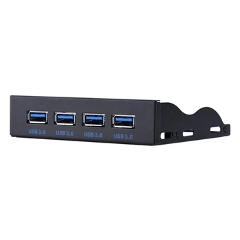 USB3.0 Floppy Front Panel 4-Port på frontpanelet til 3,5-tomme Diskette Bay 19 Pin til 4 Porte USB3.0 HUB udvidelseskort
