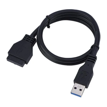 USB3.0 Floppy Front Panel 4-Port på frontpanelet til 3,5-tomme Diskette Bay 19 Pin til 4 Porte USB3.0 HUB udvidelseskort