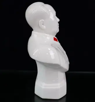 Kina Hvide glaserede keramiske Store leder, Mao Zedong statue håndværk