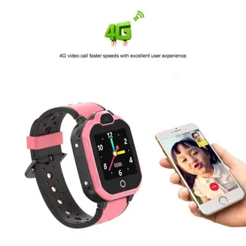 Nye 4G-Kids Smart Ur GPS Tracker Anti-lost Kids Farverig Touch Screen Vandtæt Kamera Overvåge Tracker Placering Telefon Ur
