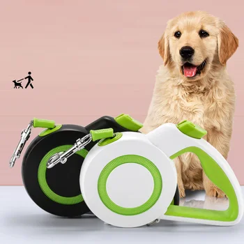 Udtrækkelig hundesnor Hvalp Lysende Automatisk Fleksibel Trækkraft Pet Bælter Reb Føre til Små og Mellemstore Hunde Kæledyr