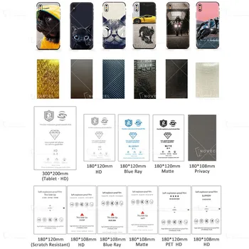 50stk Anti-Blue Ray Fleksibel Hydrogel Film til iPhone, Samsung, iPad Beskyttende Dække Bageste membran Passer til Fonlyu skæremaskine