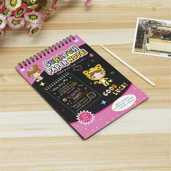 Kreative Sort Pap DIY Sketch Notes Farvet Skitsebøger Skole Leverancer af Kontorartikler Børn Tegning, Maleri Materiale 016043